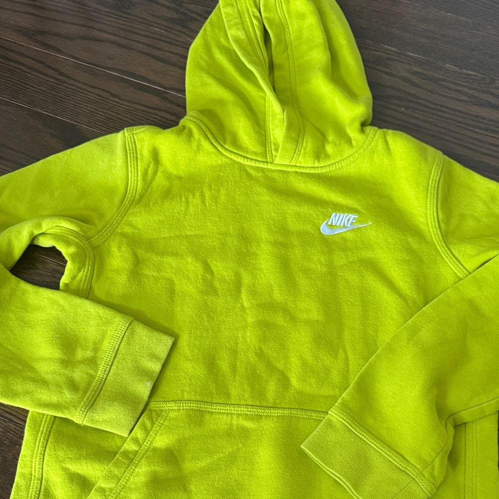 Nike Kids Neon Green Hoodie